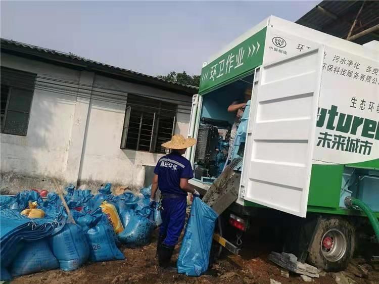 怀来工业污泥压干处理